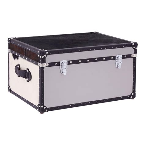 steel chest box|metal storage trunk.